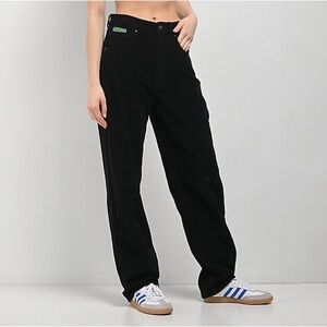 EMPYRE Tori Corduroy Pant W’s 11 Black 90’s Style High Rise Skate Street